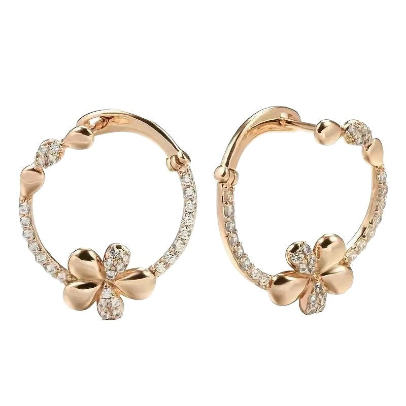 Orecchini ad anello rotondi personalizzati per donna