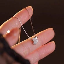 Collana Double Love per donna, leggera, di lusso, dal design semplice