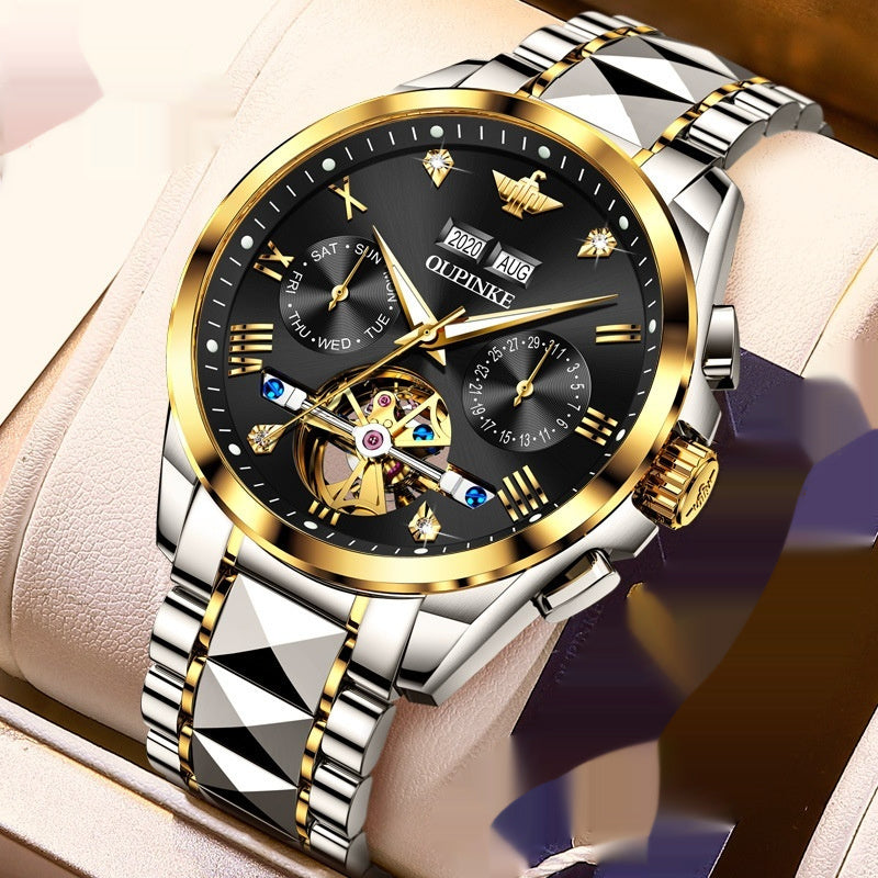 Orologio da uomo impermeabile automatico meccanico Tide