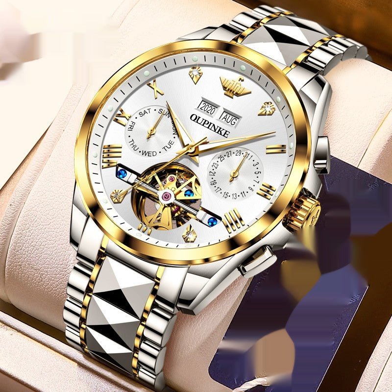 Orologio da uomo impermeabile automatico meccanico Tide