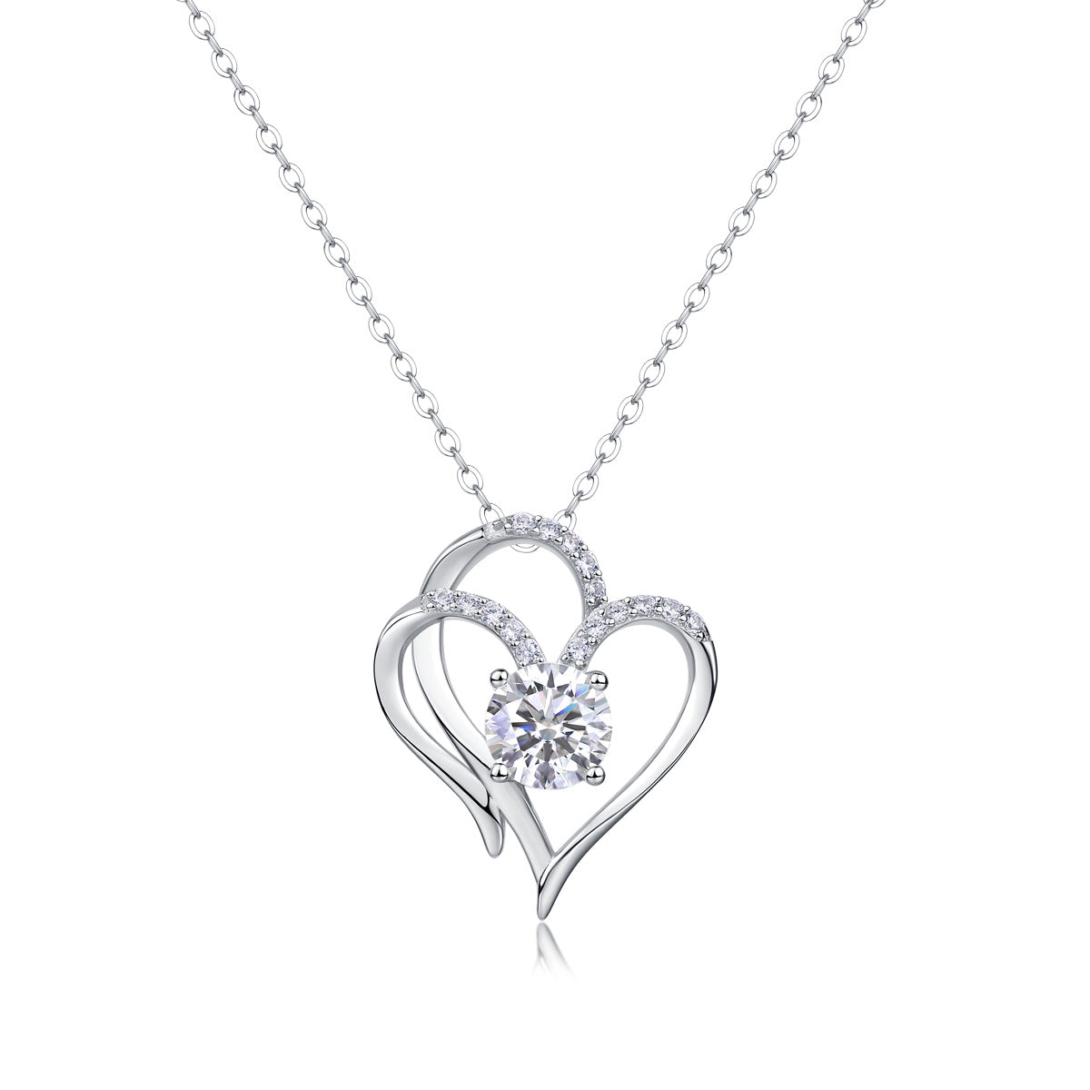 Cuore a cuore - Un ciondolo con diamanti alla moda e lussuoso...