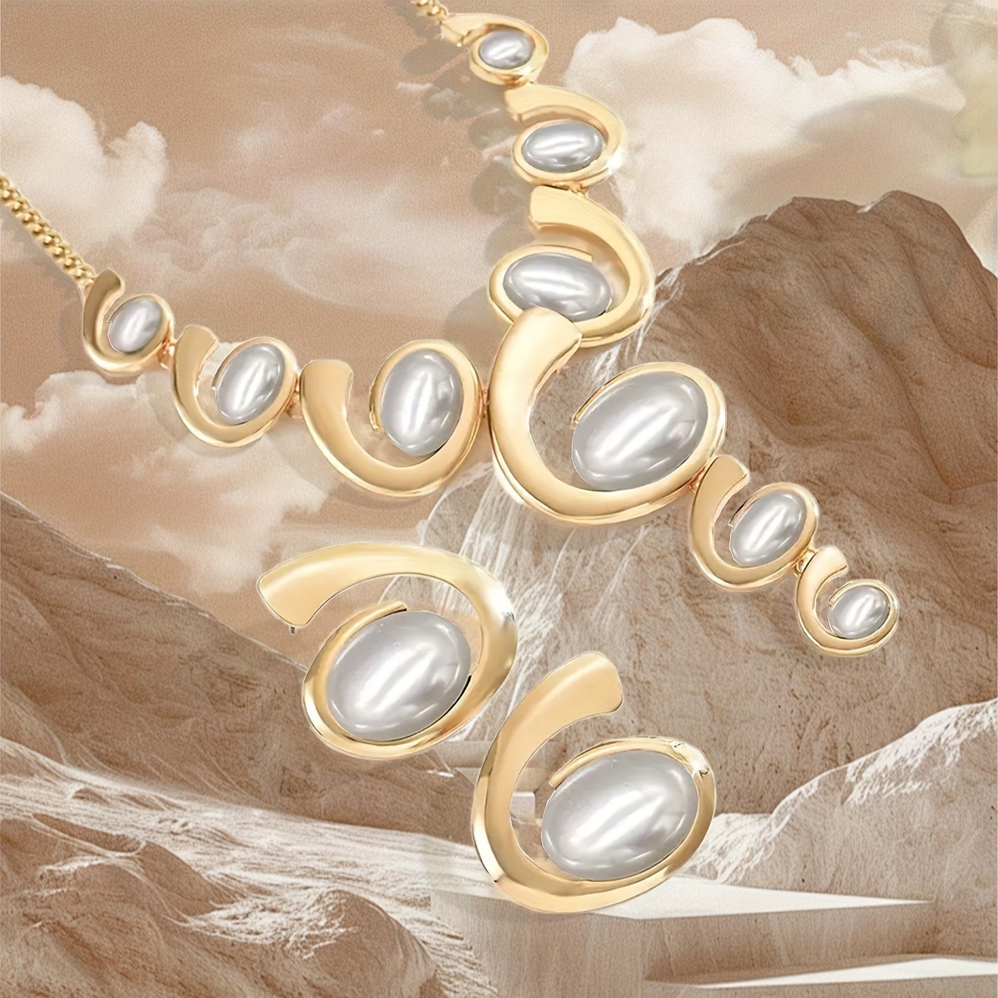 Orecchini esagerati a forma di lumaca, design di personalità