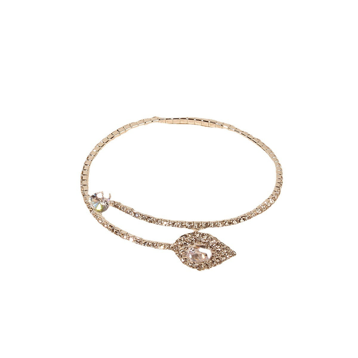 Braccialetto di diamanti con goccia d'acqua sexy e alla moda