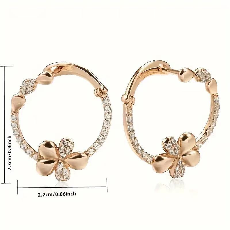 Orecchini ad anello rotondi personalizzati per donna