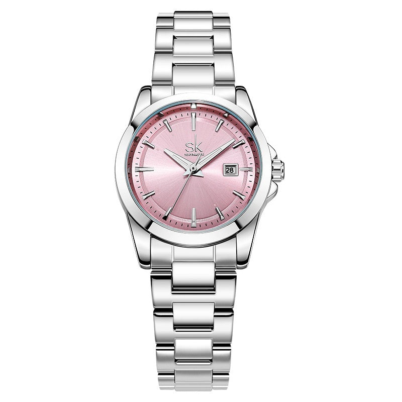 Orologio da donna in acciaio inossidabile di alta qualità impermeabile