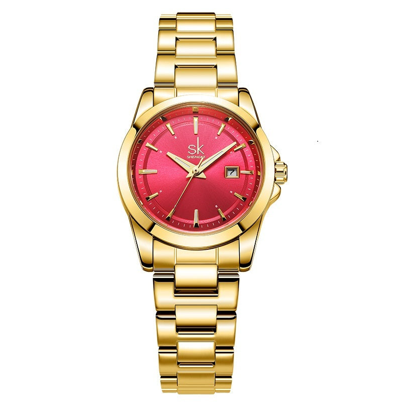 Orologio da donna in acciaio inossidabile di alta qualità impermeabile