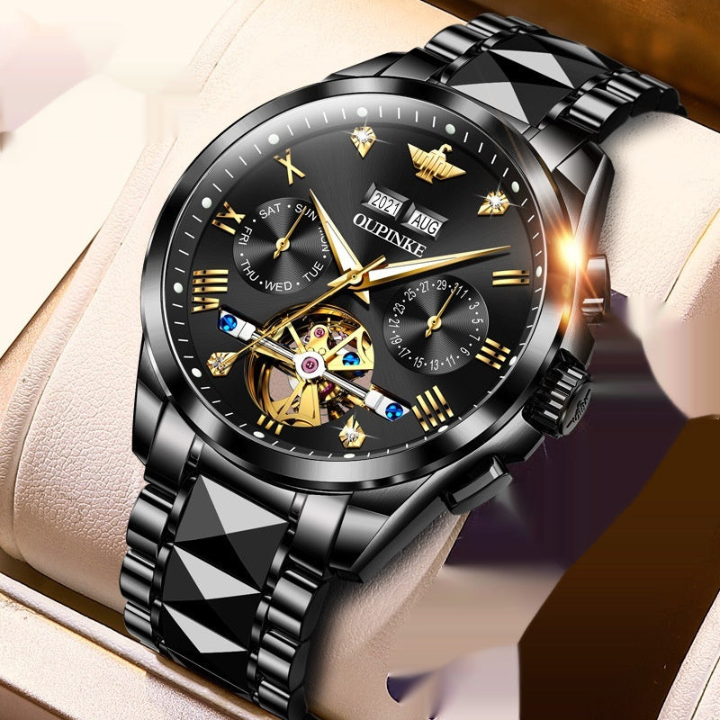 Orologio da uomo impermeabile automatico meccanico Tide