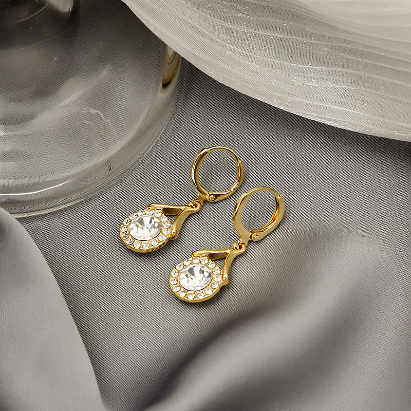 Orecchini in stile europeo e americano con strass personalizzati