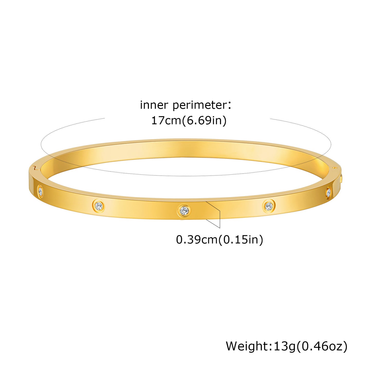 Bracciale in acciaio inossidabile lucido