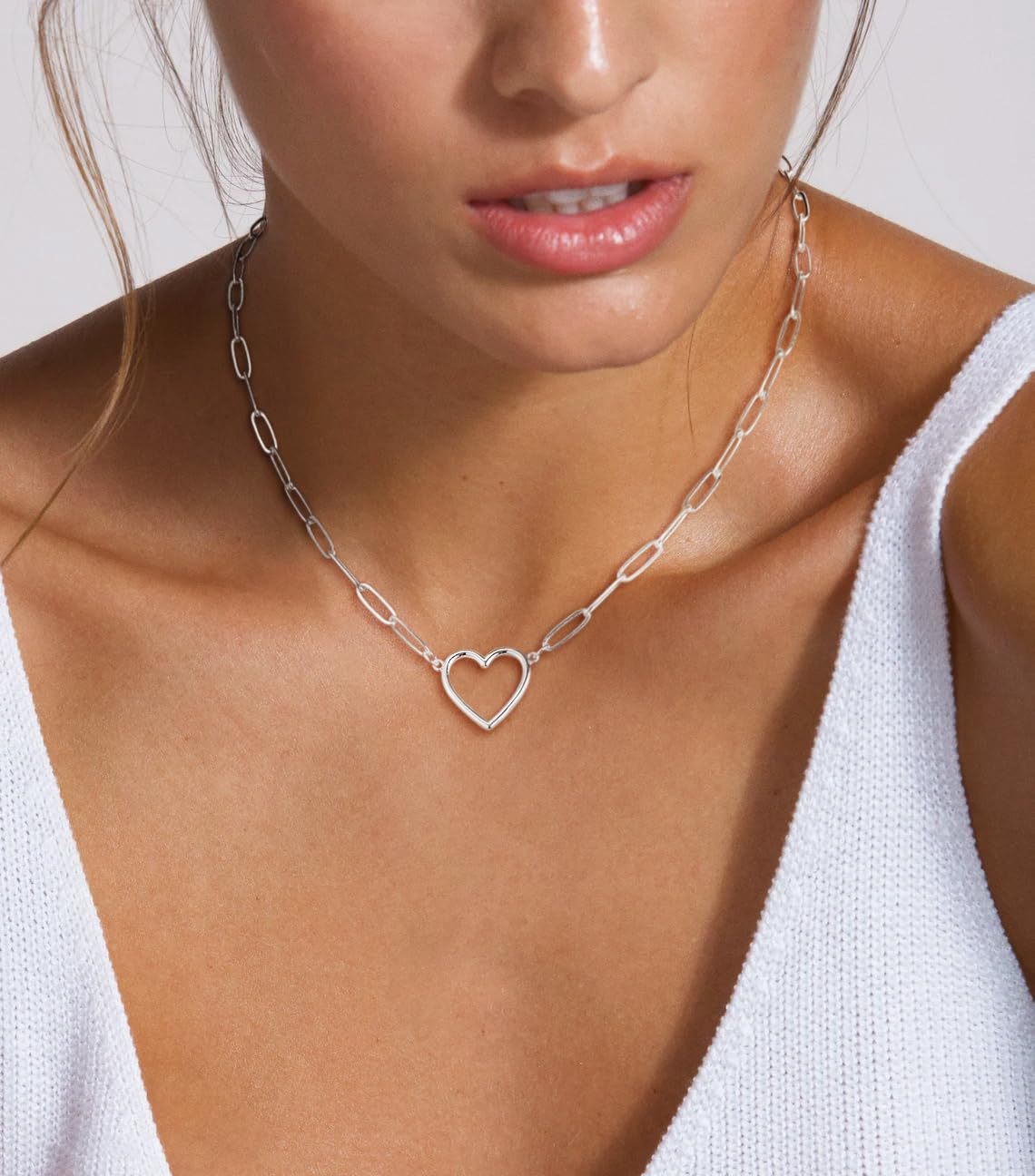 Collana con ciondolo a cuore semplice e versatile