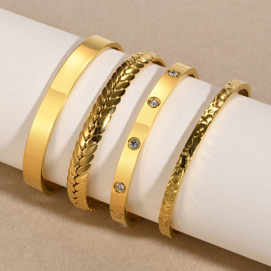 Bracciale in acciaio inossidabile lucido