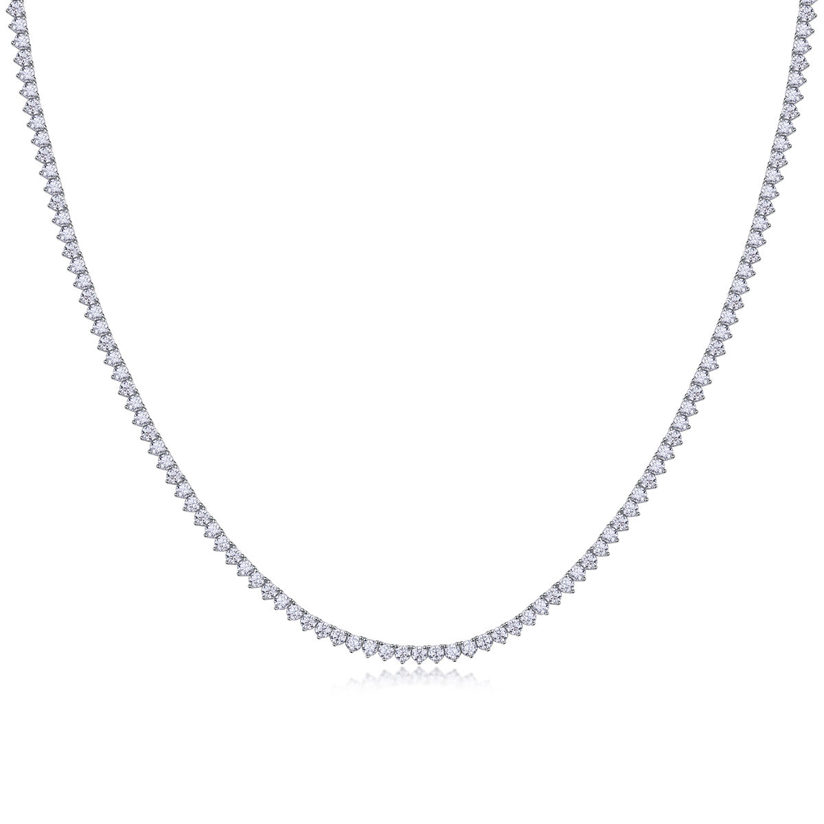Collana in argento S925 con diamanti Mosan Solitude Luxury Fashion Set Rivalin…