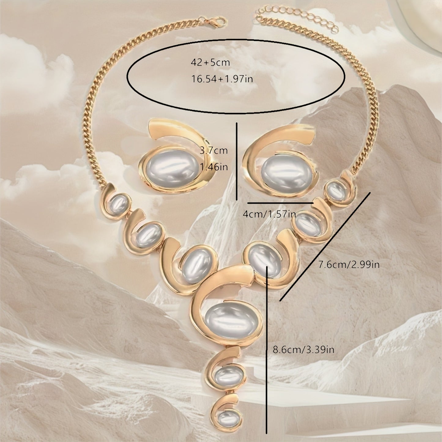 Orecchini esagerati a forma di lumaca, design di personalità