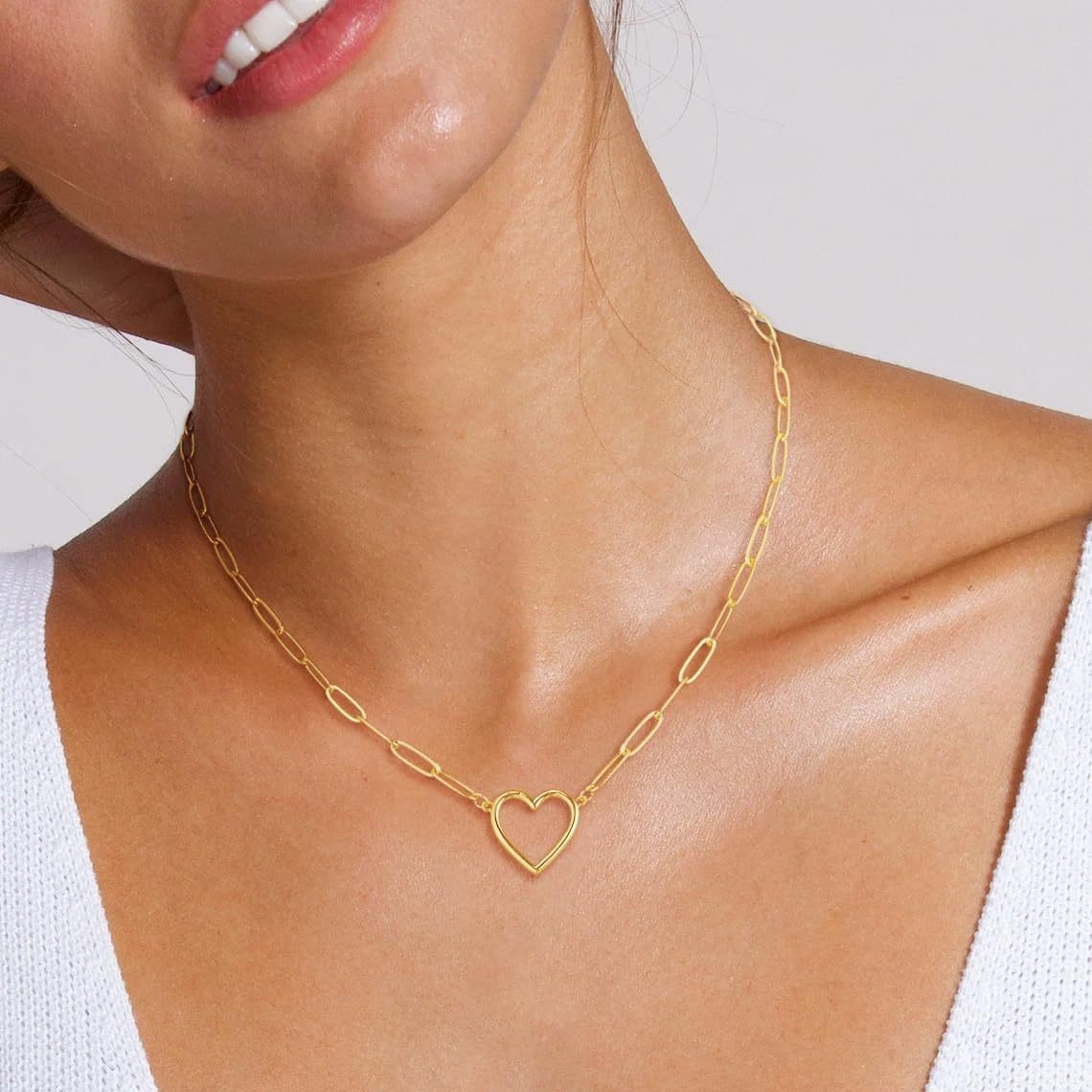 Collana con ciondolo a cuore semplice e versatile