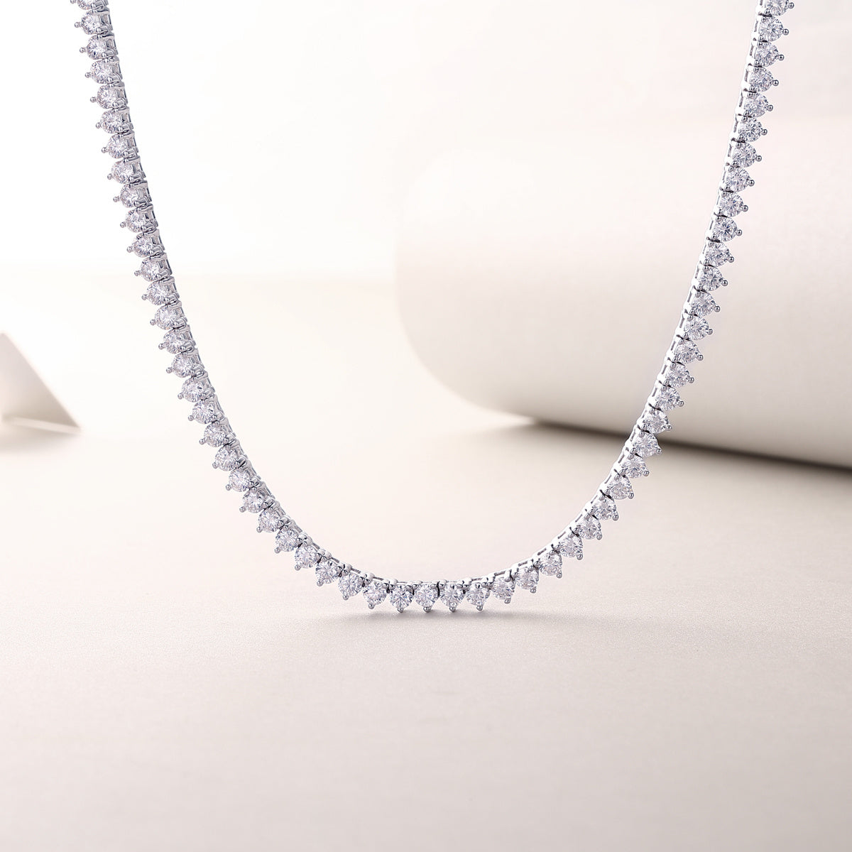Collana in argento S925 con diamanti Mosan Solitude Luxury Fashion Set Rivalin…