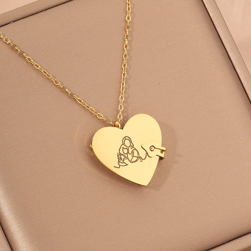 Collana Love Titanium Steel per donna